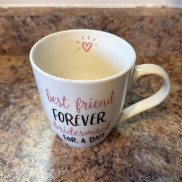 Pfaltzgraff 18oz Porcelain Mug Best Friend Bridesmaid - Picture 3 of 4